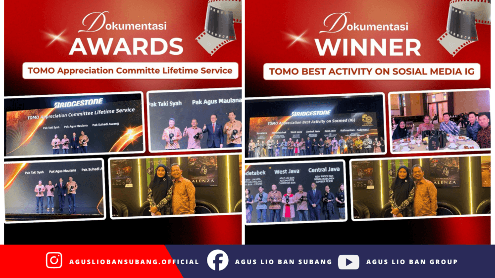 Agus Lio Ban berhasil meraih penghargaan TOMO Best Activity on Social Media Instagram untuk wilayah Jawa Barat.