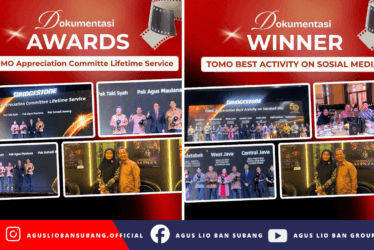 Agus Lio Ban Raih Penghargaan pada TOMO Anniversary 50 Tahun Bridgestone Indonesia